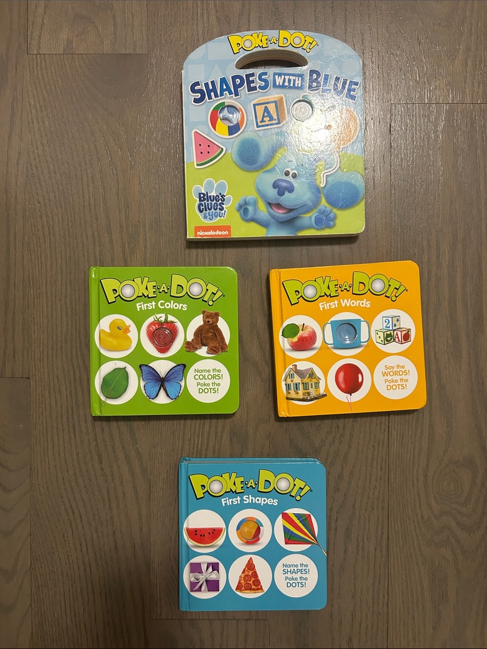 Poke-A-Dot! Board Book Set - Blue, Green, Yellow, Orange